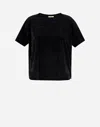 Herno Laminar T-shirt In Light Knit In Black