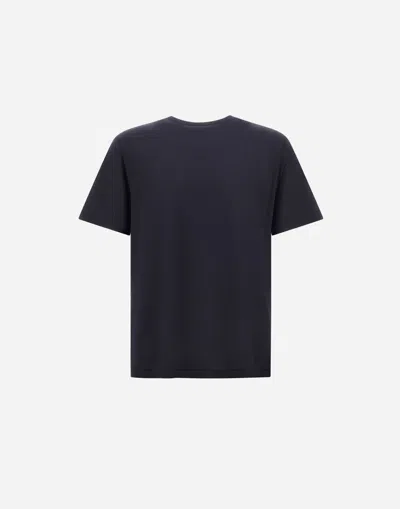 Herno T-shirt In Wool Jersey In Black
