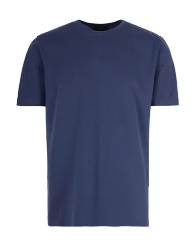 Herno T-shirt Jersey Stretch Blu In Blue