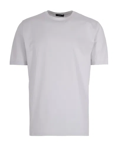 Herno T-shirt Jersey Stretch Grigia In White