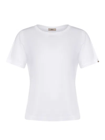 Herno T Shirt Made Of Cotton. In White