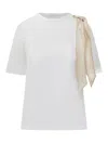Herno T-shirt With Shoulder Scarf