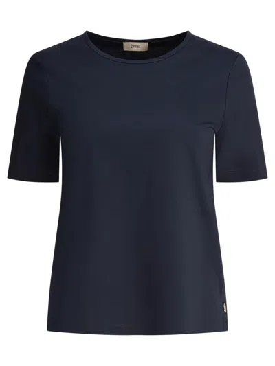 Herno T-shirt With Buttons On The Side Slits