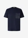 Herno Patch-pocket T-shirt In Blue