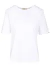 Herno Structured Short-sleeve Top In White