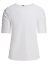 Herno T-shirt With Side Slits Button Details