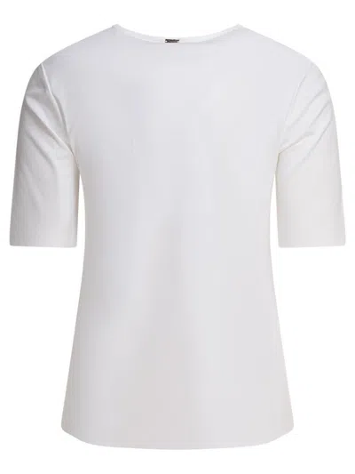 Herno T-shirt With Side Slits Button Details