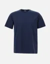 Herno Crew Neck Plain Design Short Sleeves T-shirt In Blue