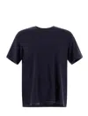 Herno Resort T-shirt In Soft Wool Jersey In Blue
