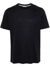 Herno T-shirt In Crepe Jersey In Blue