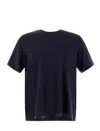 Herno Resort T-shirt In Soft Wool Jersey In Blue