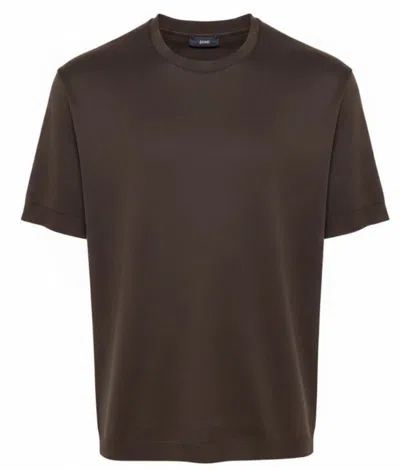 Herno T-shirts And Polos In Brown