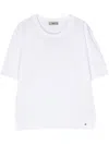 Herno Fine-knit Short-sleeved Jumper In White