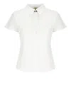Herno Ever Cotton Interlock／new Popeline／monogram ポロシャツ In White
