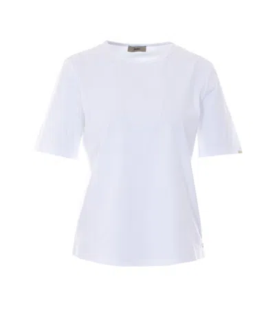 Herno Neutrals Pristine Boxy Crewneck T-shirt In White