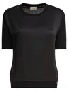 Herno Black Technical-hem Drawstring-bottom Cotton T-shirt In Black
