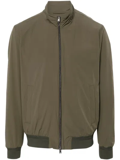 HERNO TAFFETA BOMBER JACKET