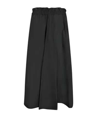 HERNO HERNO A-LINE ELASTIC WAIST MIDI SKIRT