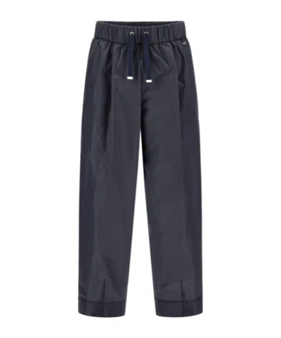 HERNO HERNO DRAWSTRING TAPERED-LEG TROUSERS