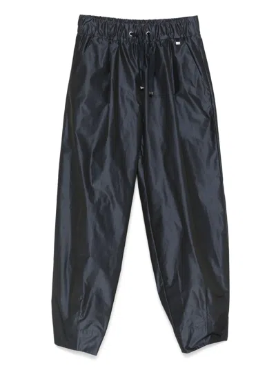 Herno Hose Aus Taft In Blau