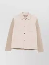 Herno Tailored Blazer With Chest Pockets And Collared Neck In Neutral