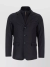 HERNO TAILORED COLLAR ZIPPER JACKET