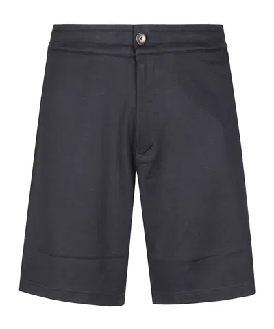 Herno Tailored Cotton Shorts In Black