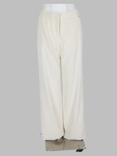 Herno Tailored High-rise Trousers For Women In White