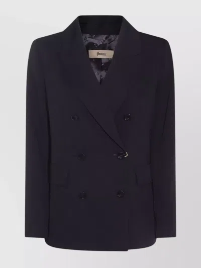 HERNO TAILORED JACKET NOTCHED LAPELS