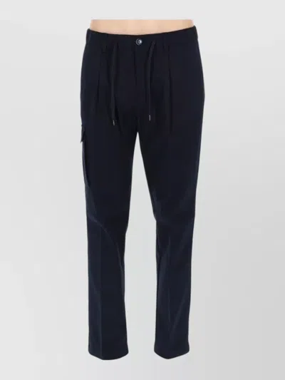 Herno Tailored Pants Side Pocket Belt Loops In Blue