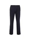 Herno Technical Half-elasticated Trousers In Blue