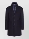 Herno Tailored Wool Coats With Notched Lapels In Blue