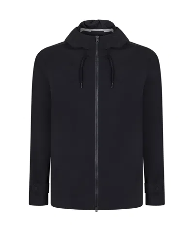 HERNO HERNO ZIPPED HOODED JACKET