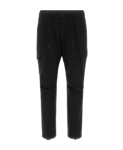Herno Tapered Drawstring Trousers In Black