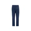 Herno Blue Elastane Casual Pants In Blue