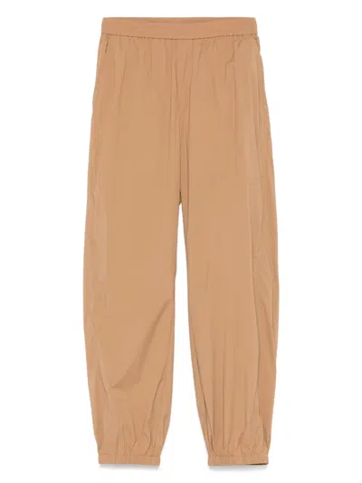 Herno Kids' Tapered Trousers In Brown