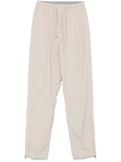 Herno Dart-detailing Trousers In Neutrals
