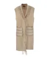 Herno Women Wool And Cashmere Sleeve Coat In Neutral