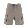 Herno Tech-crincle Laminar Shorts In Grey