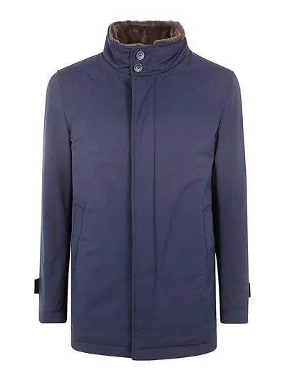 Herno Man Raincoat In Blue
