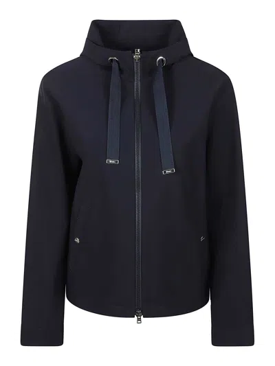 Herno Tech Fabric Jacket In Blue
