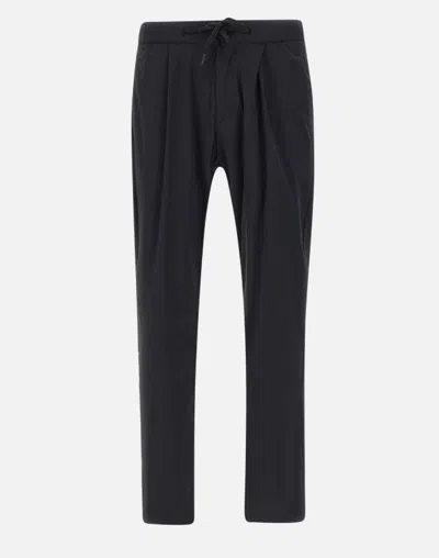 Herno Tech Fabric Pants In Blue