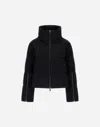 Herno Tech Pied De Poule And 2 Layer Windstopper Cape In Black