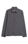 Herno Collared Jacket Long Sleeves Front Pocket In Gray