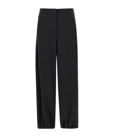 Herno Tech Stretch Woven Trousers In Black