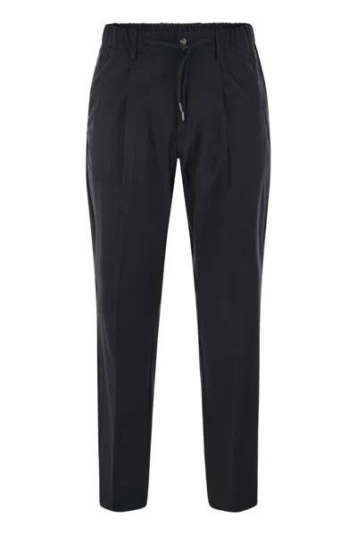 HERNO HERNO TECH WOOL TROUSERS