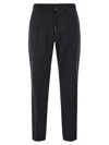Herno Tech Wool Trousers In Blu