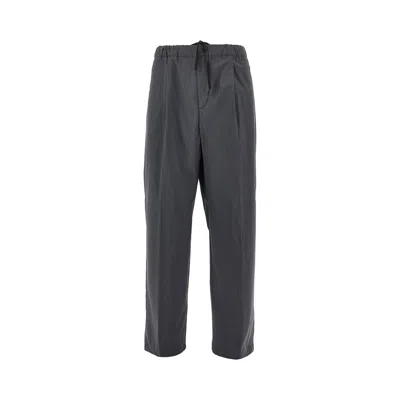 Herno Relaxed Functional Trousers In Gray