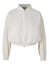 Herno Technical Bomber Jacket In White