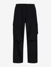 Herno Laminar Cargo Trousers In Tech-poplin In Black